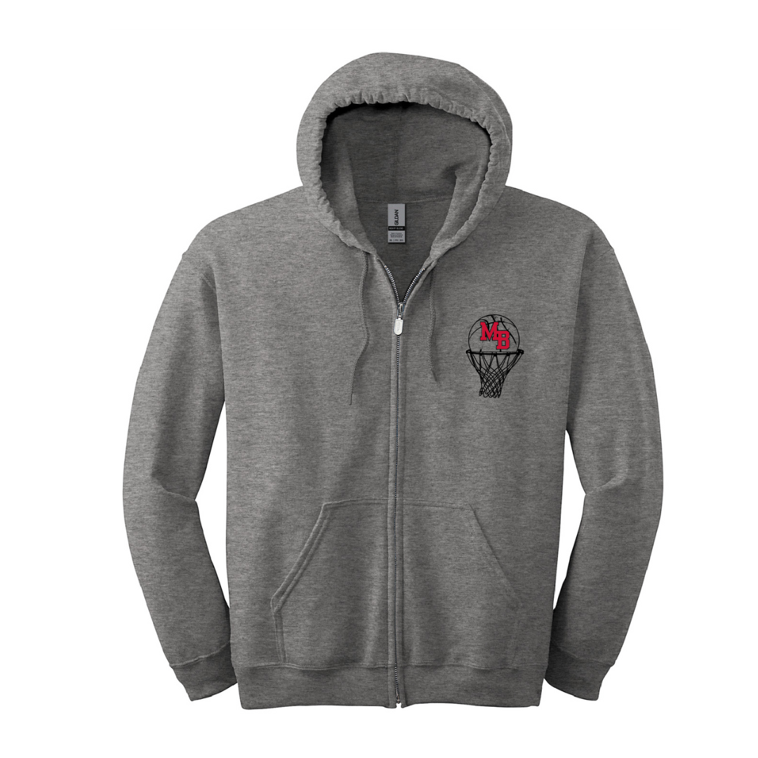 Adult Unisex Zip-Up Hoodie